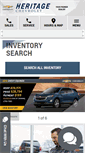 Mobile Screenshot of heritagechevy.com